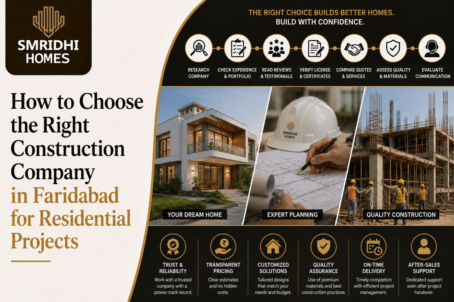 How to Choose the Right Construction Company in Faridabad for Residential Projects